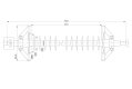 Insulators linear suspension core composite with a nominal voltage 220 кv